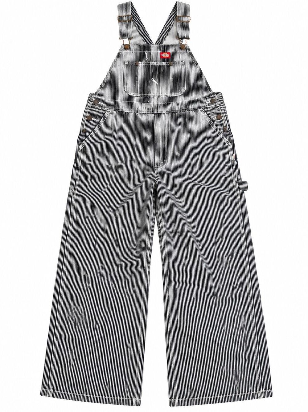 NWT Dickies Hickory Stripe Denim Bib Overalls Carpenter 44x30 New